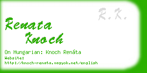 renata knoch business card