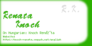 renata knoch business card